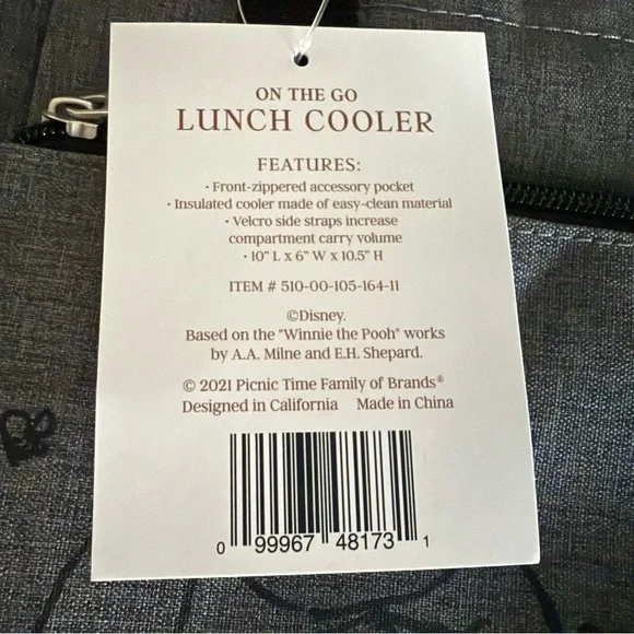 Gray Disney Winnie the Pooh Tote Bag - Picture 4 of 9